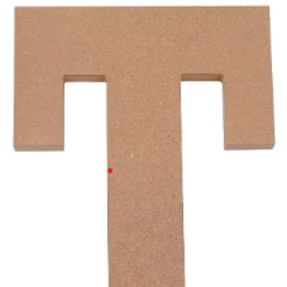 JoePaul's Crafts - 12" Pixelated Video Game Wooden Letter T - Picture 2 of 4